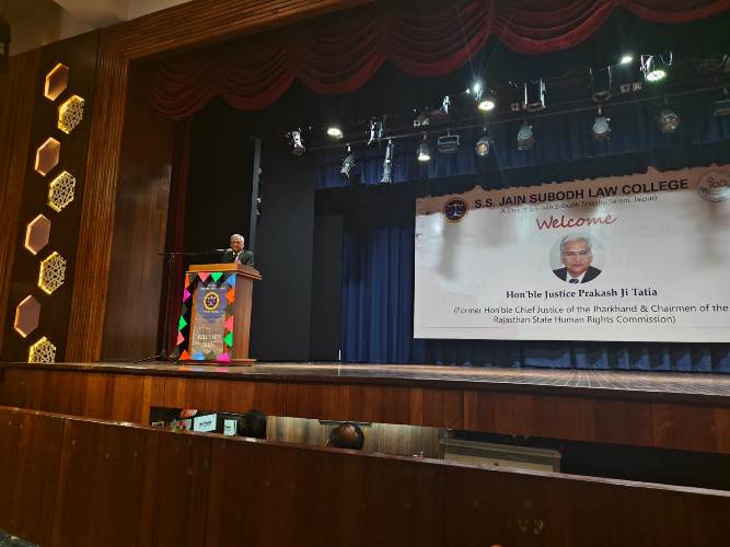 Special Session on 'Career Opportunities in the Field of Law' by Former Honorable Justice Prakash Chandra Tatia