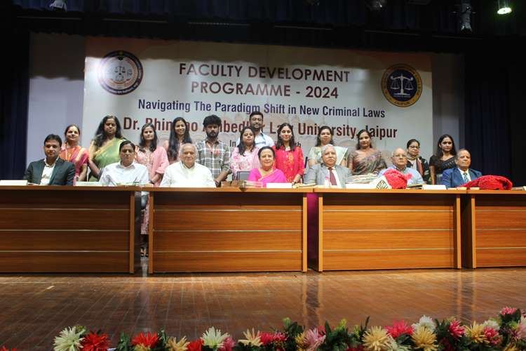 FACULTY DEVELOPMENT PROGRAMME-2024 NAVIGATING THE PARADIGAM SHIFT IN CRIMINAL LAWS