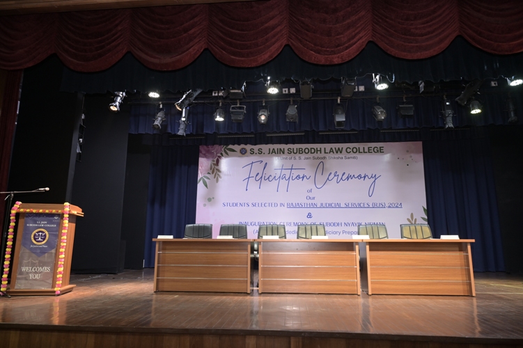 Felicitation Ceremony of Our Students Selected in Rajasthan  Judicial Services (RJS) 2024